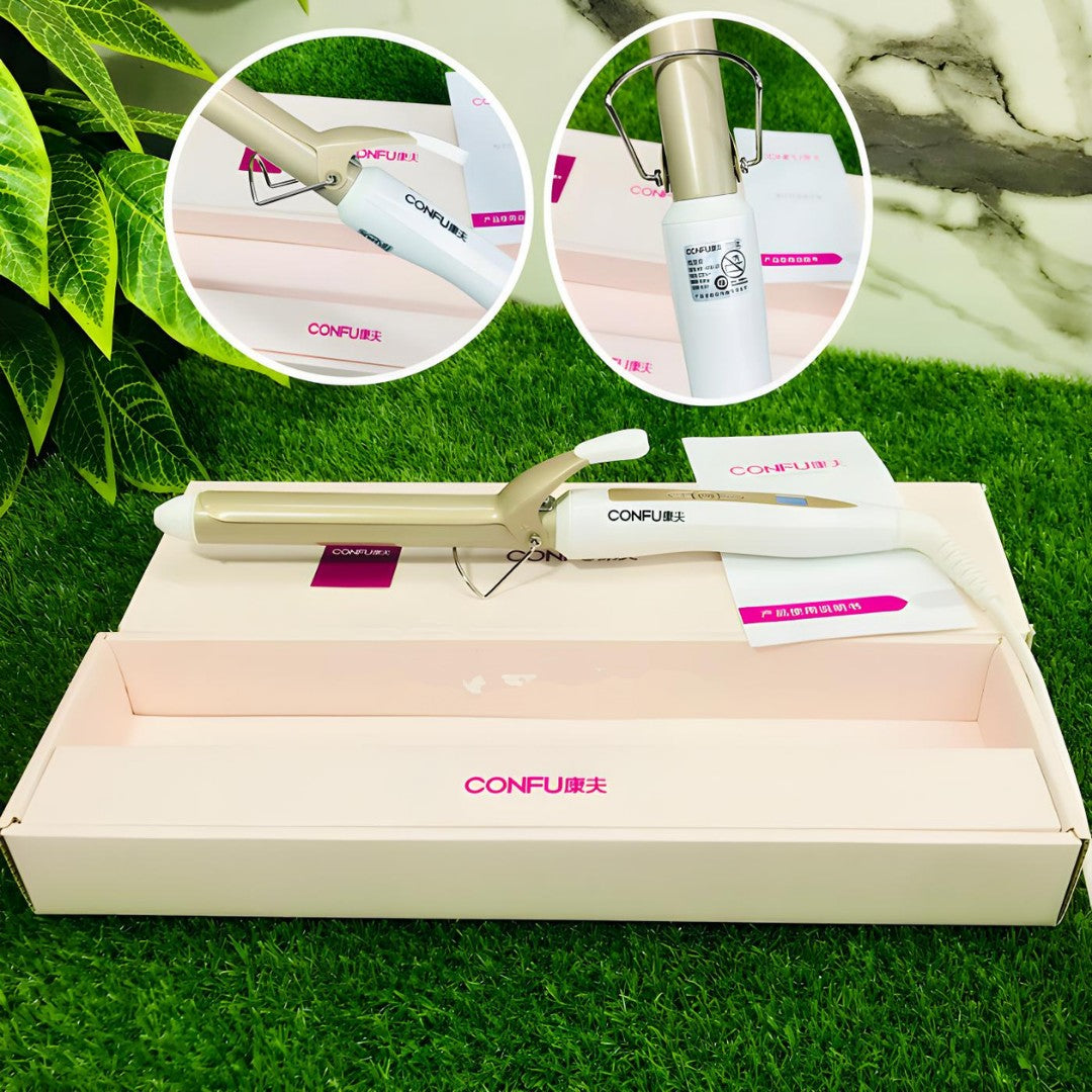 2-in-1 CONFU Hair Straightener & Curler – Professional Flat Iron & Curling Wand for Effortless Styling, Sleek Straight Hair & Voluminous Curls | Salon-Quality Results at Home