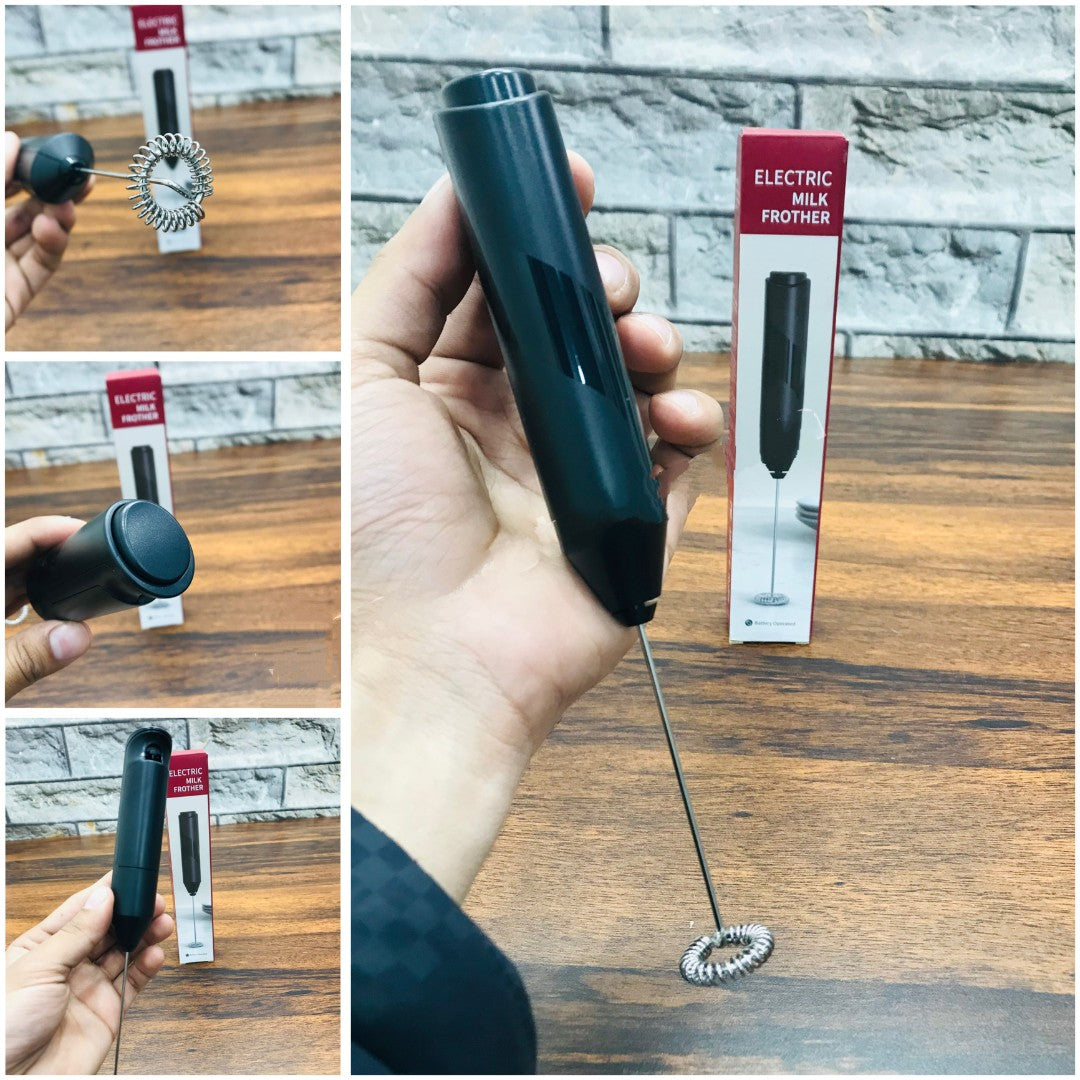 Handheld Electric Coffee Beater – Lightweight 160g Milk Frother with Adjustable Speed & Battery Indicator | Versatile ABS Design for Coffee, Lattes & More