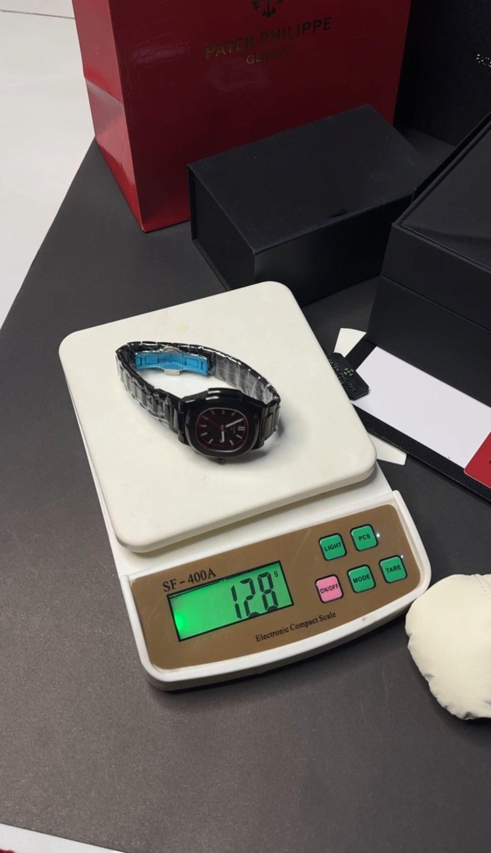 Black Patek Philippe Watch – John Wick Style All Black Edition with Optional Luxury Gift Box