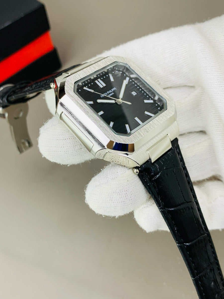 Pethak Philippe Geneve Luxury Watch – Stainless Steel Back, High-Quality Glass, Ultra-Durable Comfortable Leather Straps, Water Resistant