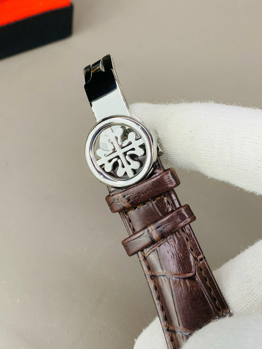 Pethak Philippe Geneve Luxury Watch – Stainless Steel Back, High-Quality Glass, Ultra-Durable Comfortable Leather Straps, Water Resistant