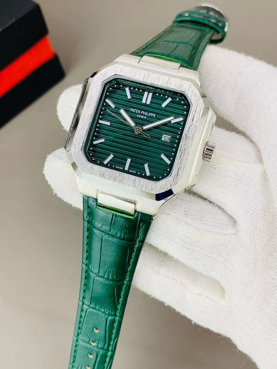 Pethak Philippe Geneve Luxury Watch – Stainless Steel Back, High-Quality Glass, Ultra-Durable Comfortable Leather Straps, Water Resistant