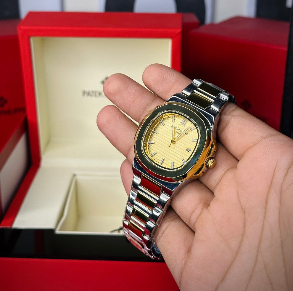 Patek Philippe Shine – Premium Heavy Chain Watch with Luxurious Shine & VIP Feel