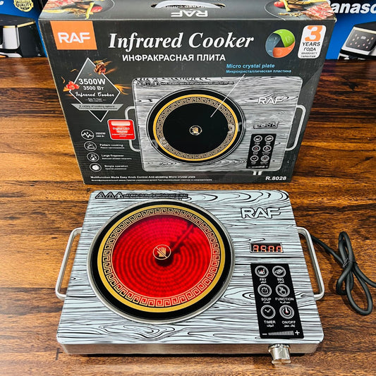 RAF 3500W Electric Ceramic Stove – Touch Control Induction Hot Plate with LED Display & 10 Heating Modes | High-Efficiency Cooking with 6 Functions & Modern Design