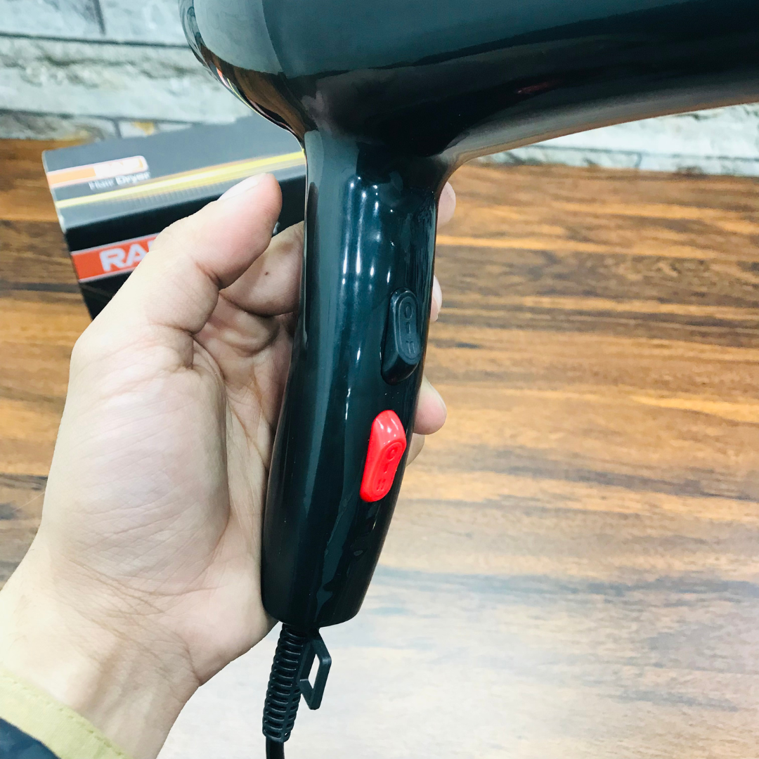 RAF Professional Hair Dryer – 3500W Powerful Motor with Ionic Technology & 2 Styling Nozzles | Salon-Quality Blow Dryer for Smooth, Frizz-Free Hair