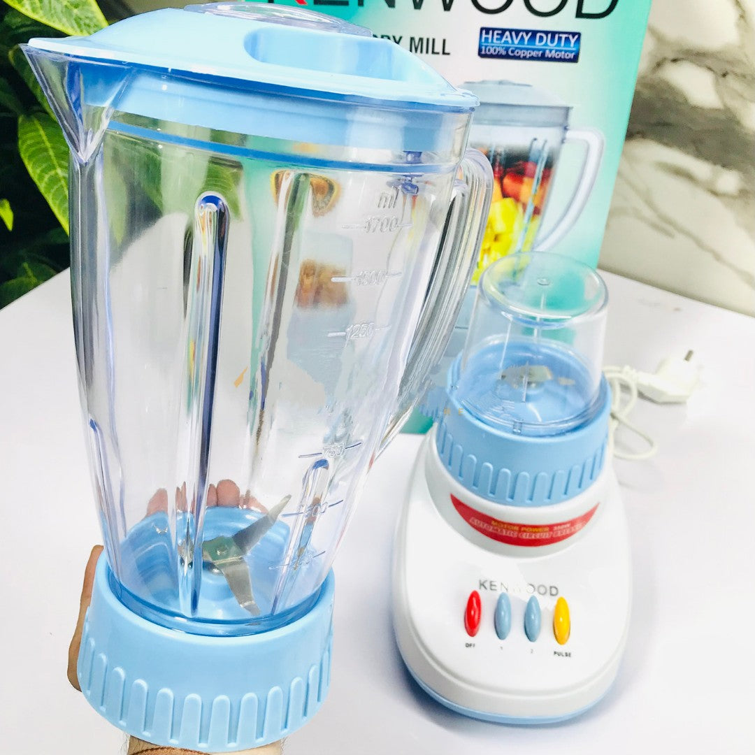 Kenwood 2-in-1 Blender & Grinder – 1000ml Juicer with Stainless Steel Blades, Copper Motor & Dry Mill for Smoothies, Juices & Dry Spices | 350W High-Speed Blending Power
