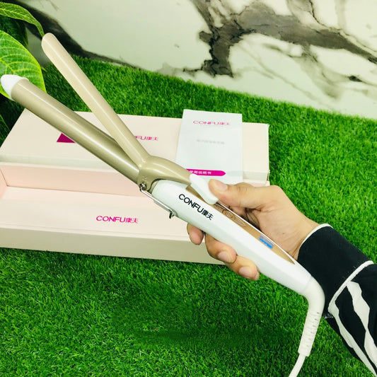 2-in-1 CONFU Hair Straightener & Curler – Professional Flat Iron & Curling Wand for Effortless Styling, Sleek Straight Hair & Voluminous Curls | Salon-Quality Results at Home