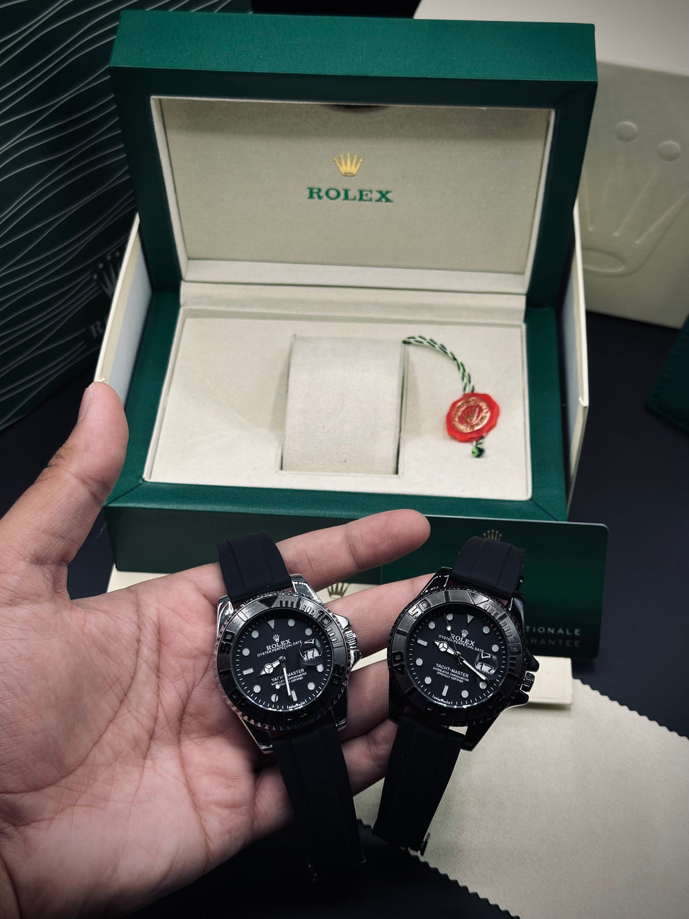 Rolex Yacht-Master Silicone Straps – Heavy-Weight, Comfortable & Durable with Dual Master Lock | Available in Silver, Black & Copper
