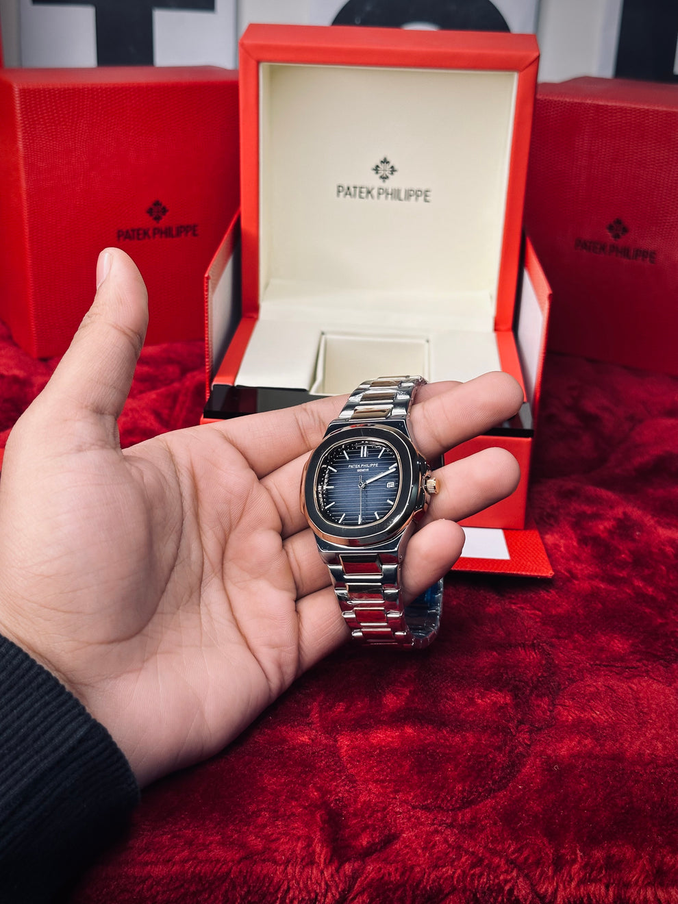 Patek Philippe Shine – Premium Heavy Chain Watch with Luxurious Shine & VIP Feel
