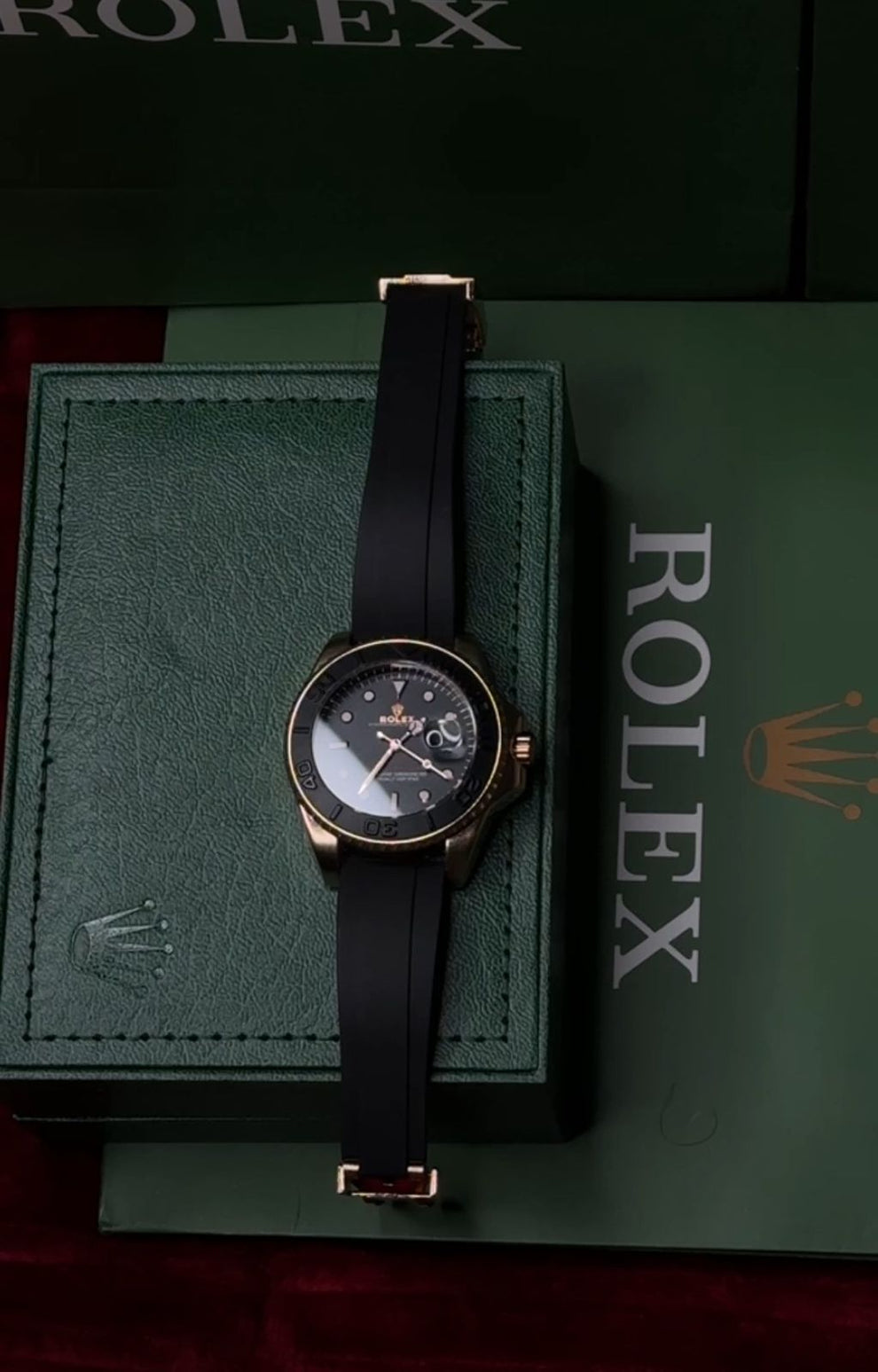 Rolex Yacht-Master Silicone Straps – Heavy-Weight, Comfortable & Durable with Dual Master Lock | Available in Silver, Black & Copper