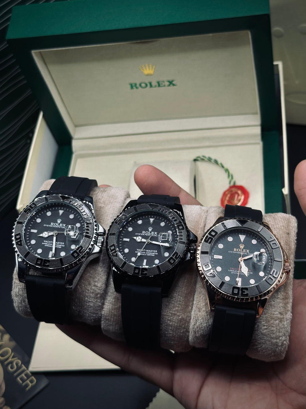 Rolex Yacht-Master Silicone Straps – Heavy-Weight, Comfortable & Durable with Dual Master Lock | Available in Silver, Black & Copper