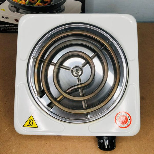 RAF 1000W Single Plate Electric Stove & Hot Plate – Compact Non-Stick Cooktop with Auto-Thermostat & Overheat Protection | Portable & Efficient for Quick Cooking