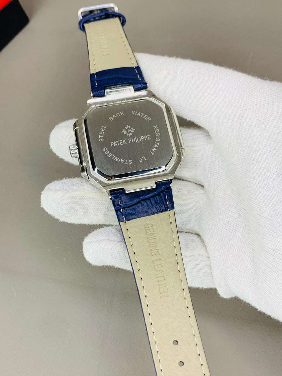 Pethak Philippe Geneve Luxury Watch – Stainless Steel Back, High-Quality Glass, Ultra-Durable Comfortable Leather Straps, Water Resistant
